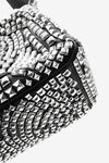 alexander wang spike medium hobo bag in studded leather black