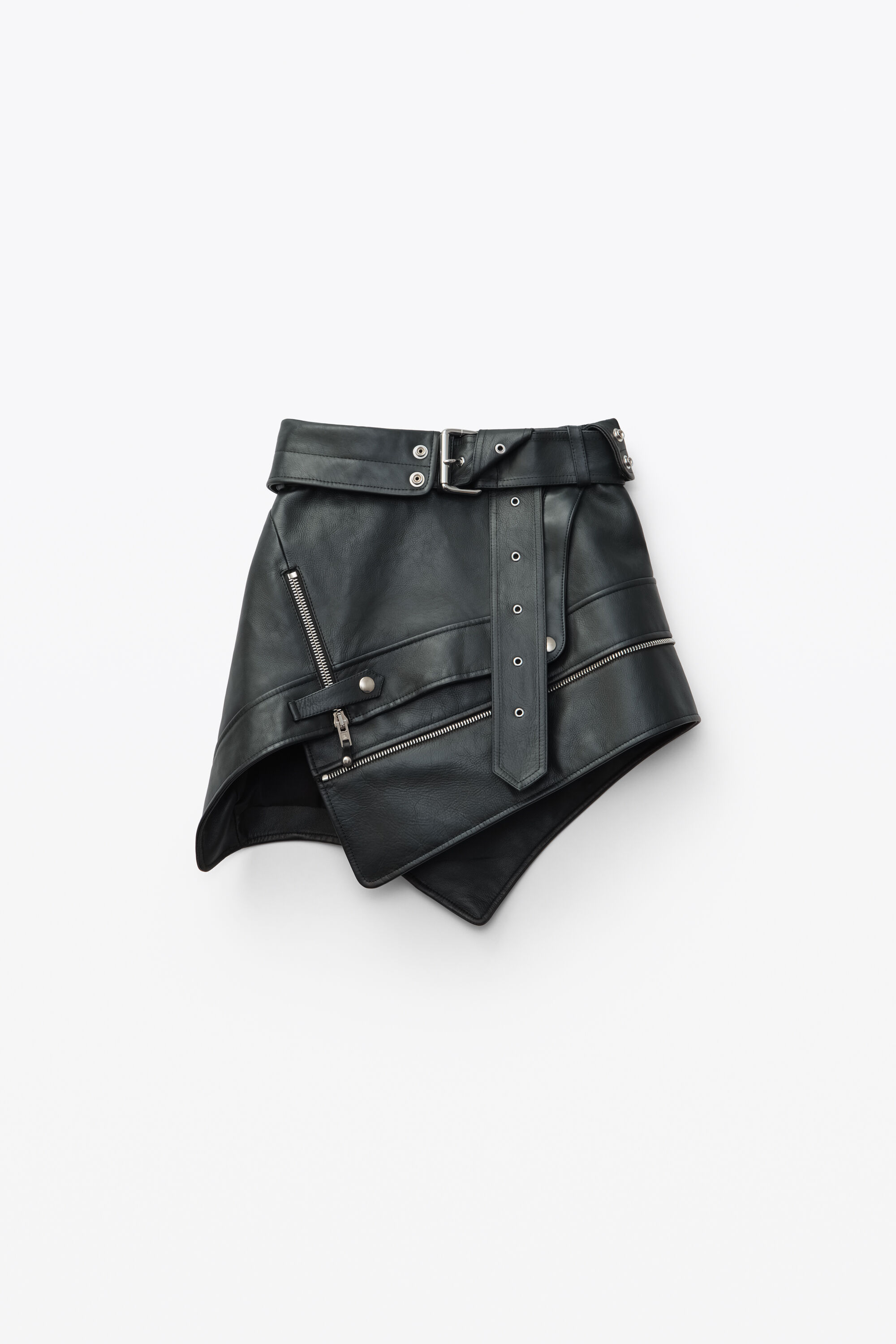 alexander wang deconstructed moto skirt