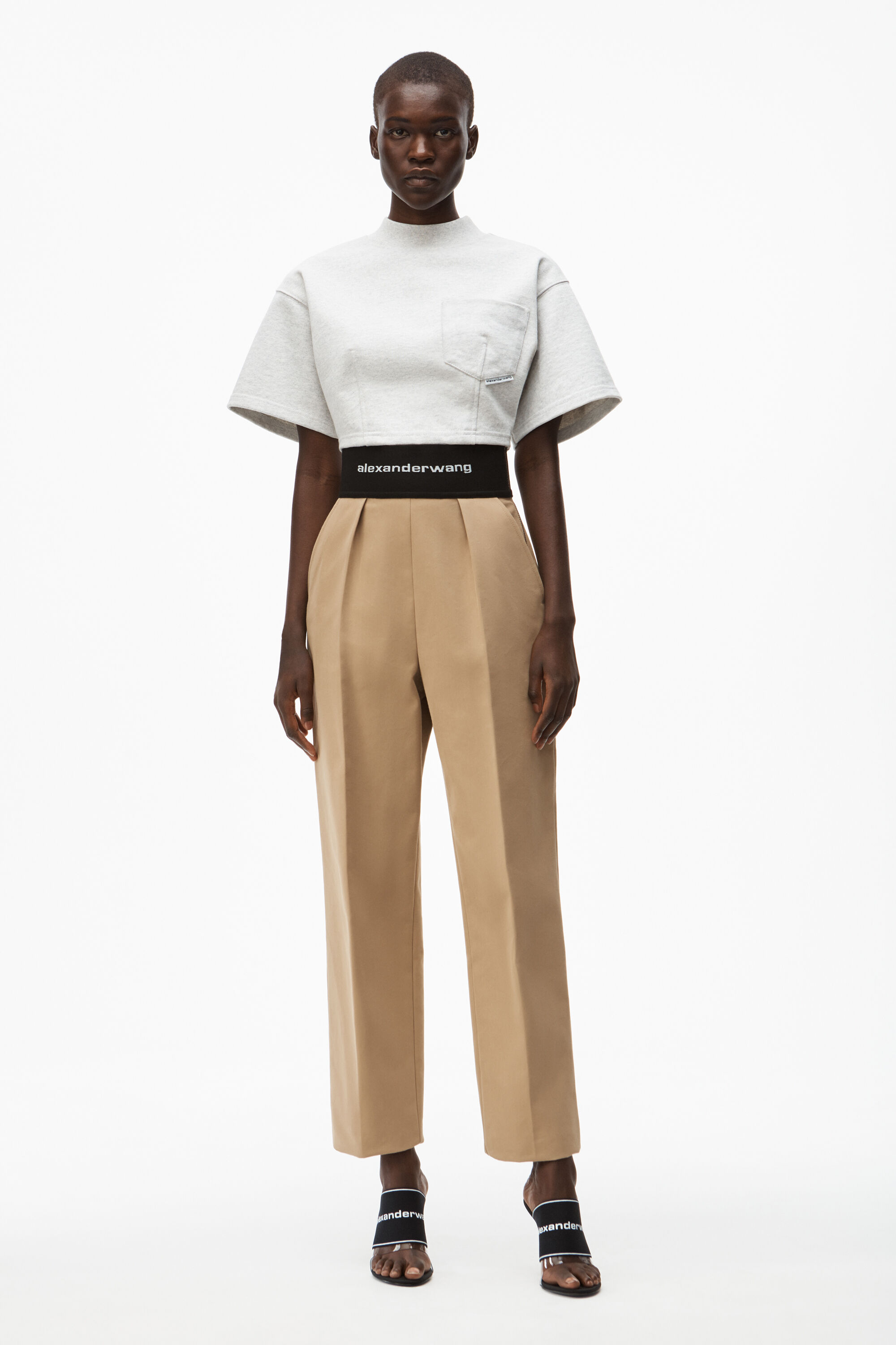 alexanderwang STRAIGHT LEG TROUSER IN 