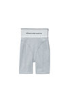 alexander wang ロゴ エラスティック バイクショーツ grey
