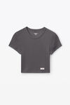 Alexander Wang army drab 灰色棉质短款婴儿 t 恤