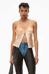 BUTTERFLY CAMI TOP IN SILK CHARMEUSE