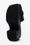 Alexander Wang black black logo platform sandals