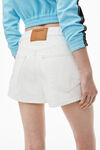 Alexander Wang vintage white shorty high-rise short in denim