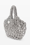 alexander wang fruit bag in crystal macrame white