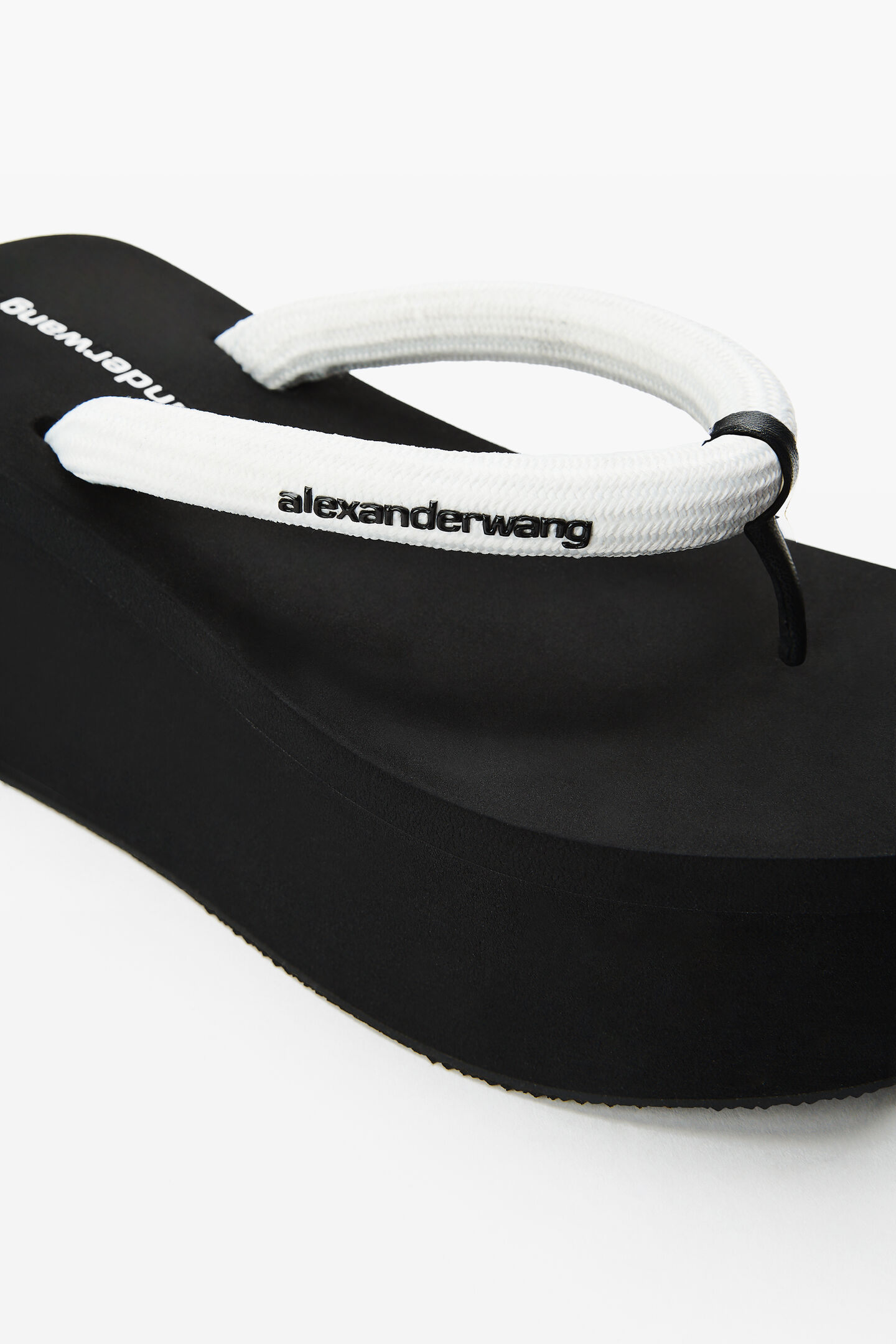 Alexander Wang Jenna Thong Platform Sandal In White