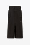 alexander wang 密织棉质工装裤 black