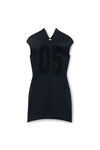 Alexander Wang black compact sporty minidress