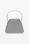 alexander wang ryan large bag in reflective rib knit silver