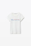 Alexander Wang vintage white distressed logo tee