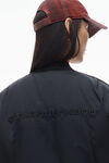 Alexander Wang black 徽标刺绣飞行员夹克