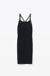 alexander wang 提花徽标装饰弹力针织连衣裙 black