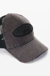 Alexander Wang saloon bar logo trucker hat in crystal hotfix and cotton canvas
