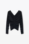 Alexander Wang black pullover mit rüschen
