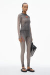 Alexander Wang washed cedar blade logo legging