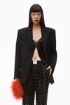 alexander wang hotfix pajama pant in silk charmeuse black