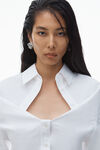 Alexander Wang white deconstructed button-up shirt