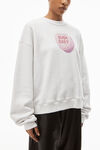 alexander wang suga baby 毛圈布圆领运动衫 bright white