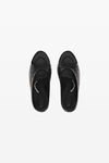 alexander wang destiny 150 牛皮鳄鱼纹压花凉鞋 black
