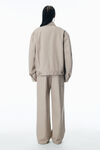 Alexander Wang khaki veste esprit workwear ornée de strass thermocollés