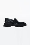 CARTER MID-HEEL LUG LOAFER IN LEATHER