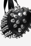 Alexander Wang black kong trap studded handbag in lambskin leather