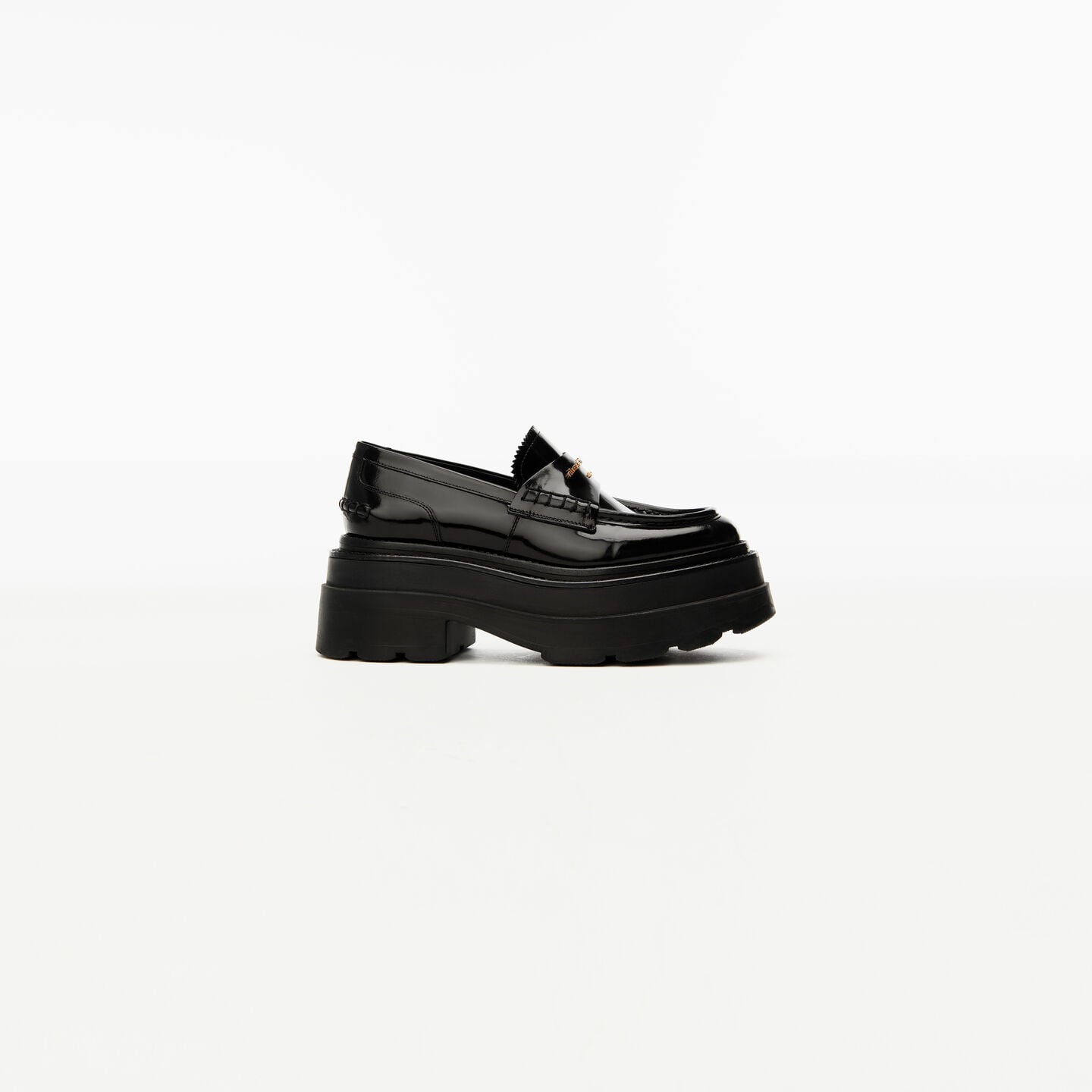 Alexander Wang Women Black Leather Platform Loafers, 7.5 Luxury Loafers & Drivers For Women Darveys
