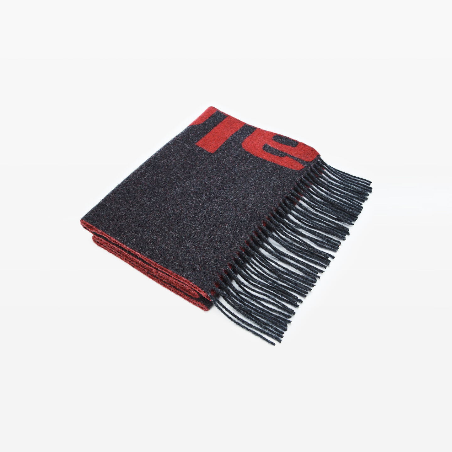 Alexander Wang Logo Jacquard Scarf In Wool Cashmere In Multi