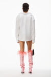 alexander wang butterfly shirt in compact cotton white