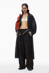 alexander wang logo waistband cargo  rave pant  black