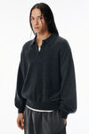 Alexander Wang charcoal charcoal wool-blend henley pullover