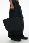 Alexander Wang black punch tote bag in nylon canvas