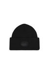 dome logo beanie in ribbed wool stretch