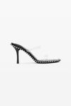 Alexander Wang black nova 85mm strappy pvc sandal