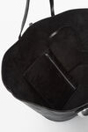 Alexander Wang black dome 크래클 페이턴트 레더 라지 토트백