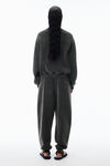 Alexander Wang faded black logo cotton terry sweatpants