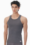 Alexander Wang army drab men's grey cropped racerback tank top