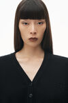 Alexander Wang black long sleeve cardigan with v neck