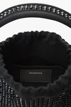 Alexander Wang black ryan small bag in crystal hotfix