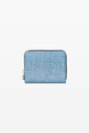 alexander wang trompe l'oeil 小巧山羊皮钱包 vintage medium indigo