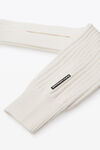 Alexander Wang ivory hybrid ribbed scarf with sleeves