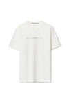 alexander wang コンパクトジャージー ホットフィックスロゴ グリル tシャツ snow white