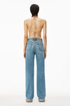 alexander wang 发泡徽标装饰 ez 直筒牛仔裤 vintage light indigo
