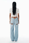 Alexander Wang soft white white clear bead hotfix crewneck tee
