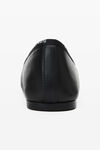 Alexander Wang black billie flat in leather