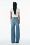 Alexander Wang vintage light indigo ez mid-rise jeans with logo pocket