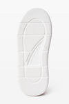 Alexander Wang white/grey puff pebble sneaker in leather