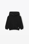 Alexander Wang black kids hoodie in essential terry