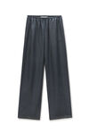 Alexander Wang thunder grey mid-rise trackpant in silk