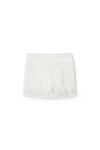 alexander wang 毛圈布超短裙 white